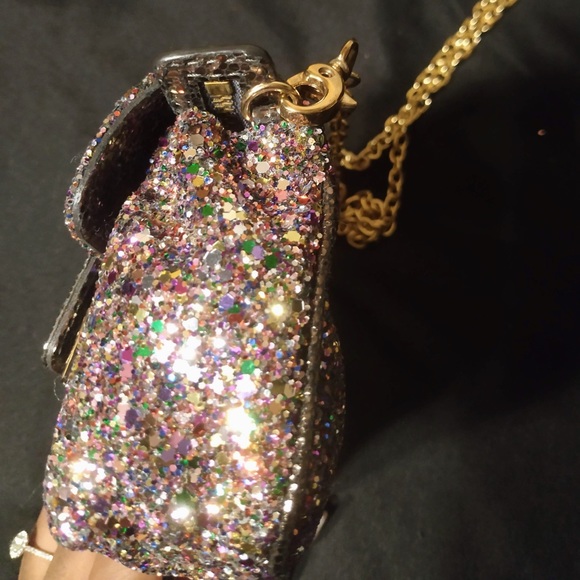 ✨💕(SOLD)AUTHENTIC Jimmy Choo Mini Glitter Bag✨💕 - Picture 7 of 15
